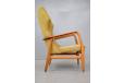 midcentury armchair in original upholstery designed by henry schubell for Bovenkamp