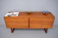 Vintage arne hovmand olsen design teak sideboard produced by mogens kold