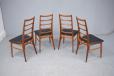 Stylish set of 4 vintage danish design LIS chairs 