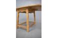 Drop-leaf side table in solid oak with waxed finish - view 10