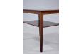 Vintage rosewood end table with magazine shelf - view 9