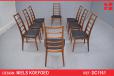 Niels Koefoed high back teak dining chairs model LIS - view 1