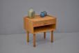 Vintage bedside cabinet in aged oak design by Hans Wegner