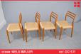 Set of 4 Niels Moller design dining chairs in teak | Model 78 - view 1