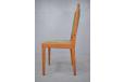 high back teak frame dining chair in new kvadrat upholstery for sale