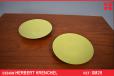 Green Krenit plates Designed in 1953 by Herbert Krenchel  - view 1