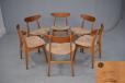 A comfortable set of 6 vintage dining chairs made at Carl Hansen & Son