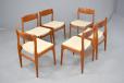 Set of 6 vintage teak dining chairs made in the 1980s - view 2