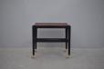 Small side table in brazilian rosewood and black laquered frame for sale