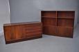 vintage rosewood 2 piece wall unit designed 1960s by Frands borge for sale