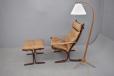 Ingmar relling design siesta chair in orignal brown leather