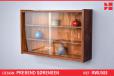 Glass fronted display cabinet in rosewood | PS System - view 1