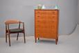 Chest of 6 vintage teak drawers produced by Danish cabinetmaker