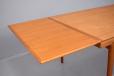 Mogens Kold teak dining table designed 1960s by Danish Architect Arne Hovmand Olsen