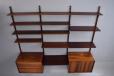 Versatile and practical CADO shelving system in vintage rosewood designed by Poul Cadovius for sale
