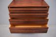 Stuning vintage rosewood base cabinet featuring chest of 4 drawers designed 1965 by Poul Cadovius