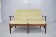 Farstrup Mobelfabrik 2 seat sofa in solid beech with pale green upholstery