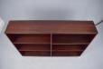 Vinatge rosewood double bookcase with adjustable shelving for sale