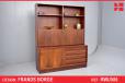 Vintage rosewood wall unit with drop front cabinet | Frands Borge - view 1