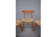 CH30 dining chairs with teak back support made y Carl Hansen & son