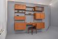 Preben Sorensen design wall mounted shelving system made by Randers Mobelfabrik