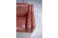 vintage Borge Mogesnen 3 seater model 2213 sofa in red leather upholstery for sale