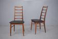 Set of 8 vintage teak LIS dining chairs offering great comfort