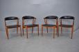 Johannes Andersen designed teak dining chair model BA113