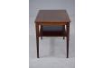 Vintage rosewood end table with magazine shelf - view 6