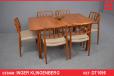 Solid teak extendable vintage dining table - Inger Klingenberg design - view 1