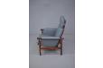 Rare vintage WIKI highback armchair designed by Wikkelso