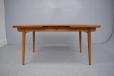 Hans Wegner vintage dining table in teak and oak | Model AT312  - view 4