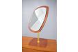 Midcentury danisg design vanity mirror with pivoting base made in Denmark