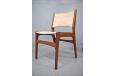 vintage burma teak frame dining chairs designed by Erik Buch | Model 38 Set of 4