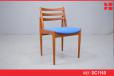 Vintage teak dining chair with ladder back - view 1