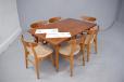 Hans Wegner vintage dining table in teak and oak | Model AT312  - view 2