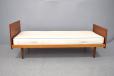 minimalist single bed design in teak made by Danish Cabinetmaker