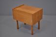 Vintage oak bedside cabinet designed by Hans Wegner for Ry Mobler for sale