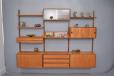 ROYAL system in teak with lots of cabinet storage and rare magazine shelf