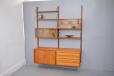 Vintage modular POUL CADOVIUS design royal syatem with 4 modular cabinets and 3 shelves 