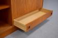 Vintage teak bookcase cabinet with adjustable shelving - view 11