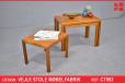 Nest of 3 tables in vintage teak | Vejle Stole Mobelfabrik - view 1