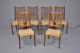 Vinatge danish design teak high back dining chair frames for re upholstery