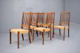 Set of 6 vintage dining chairs for reupholstery produced 1960s by Danish Cabinetmaker