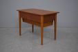 1960s teak saide table for sewing or knitting with lots of storage.