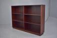 midcentury design vintage rosewood bookcase produced by danish cainetmaker