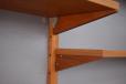 Wall mounted vintage teak shelving system - PS system designed by Preben Sorensen