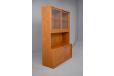 Glass-fronted display cabinet in teak with internal lighting - view 6