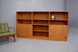 Vintage teak bookcase cabinet made in Denmark 1960s