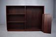 Midcentury danish design rosewood bookcase with 4 adjustable shelves for sale